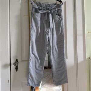 Who What Wear Denim Pants with Tie Belt